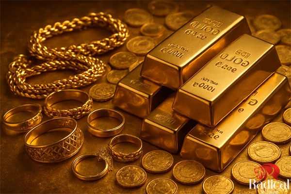 The price of an ounce of gold